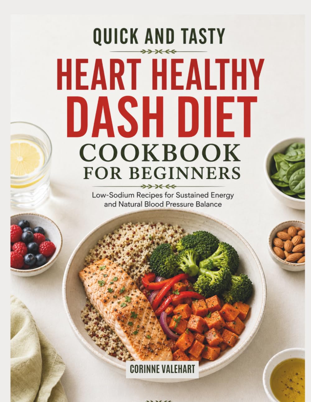 Quick and Tasty Heart Healthy DASH Diet Cookbook for Beginners: Low-Sodium Recipes for Sustained Energy and Natural Blood Pressure Balance