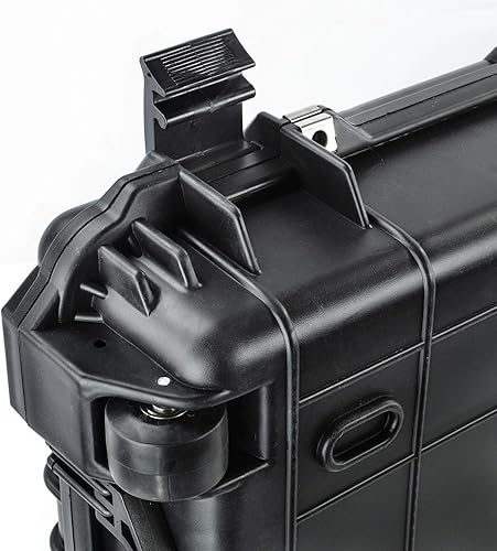 Miniatura 6 de Eylar Funda rígida protectora para rifle de rodillo de 38 pulgadas con espuma, impermeable y a prueba de golpes, dos rifles o múltiples pistolas,