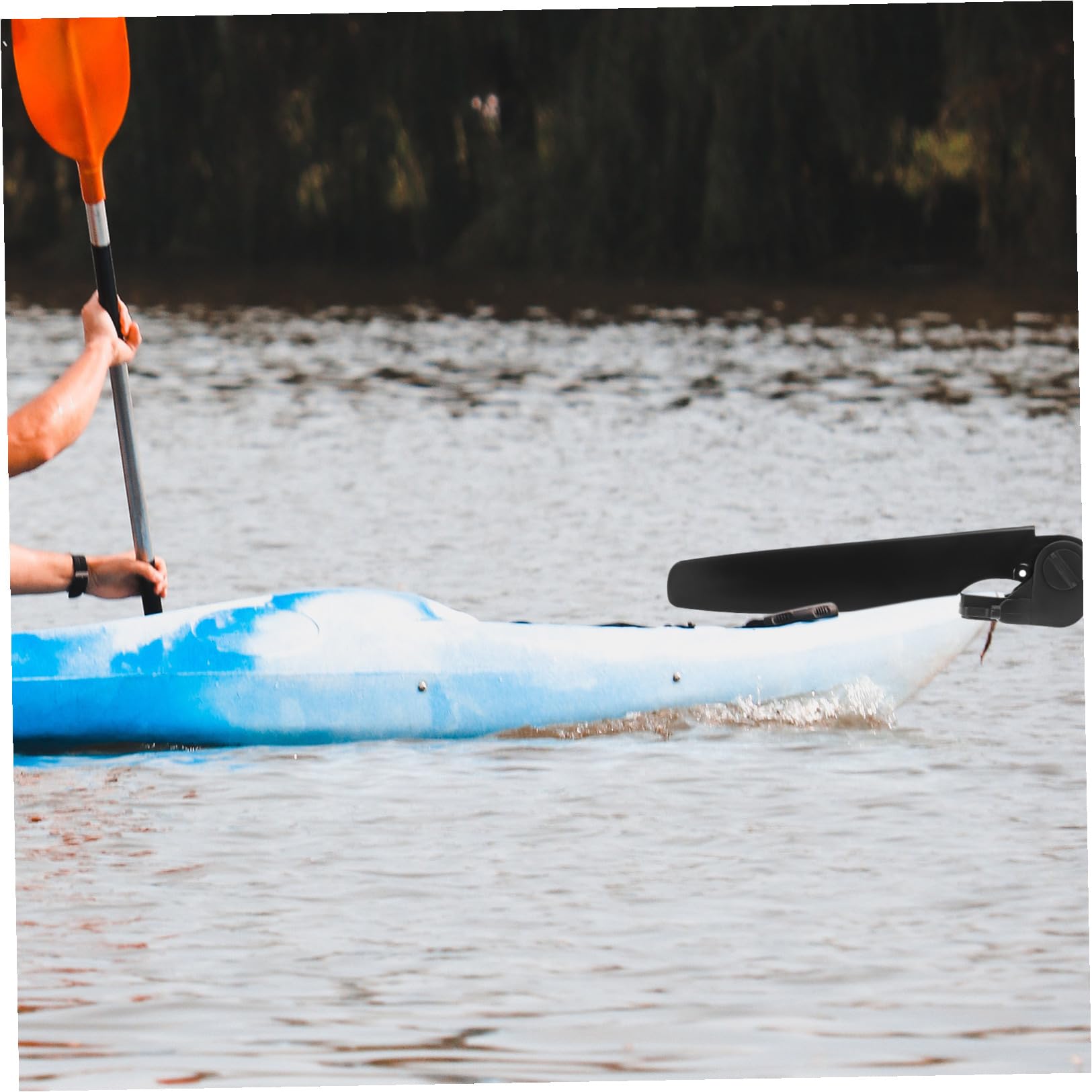 ibasenice Kayak Rudder Nylon per Canoe Controllo per attività Accessorio per Stabilità e Manovrabilità Design