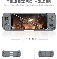 Vista 3 de Joso Control inalámbrico para Android, iPhone, Bluetooth Gamepad Joysticks para Samsung Galaxy 222120, iPhone 1414 Plus14 Pro14 Pro Max13 Pro Max