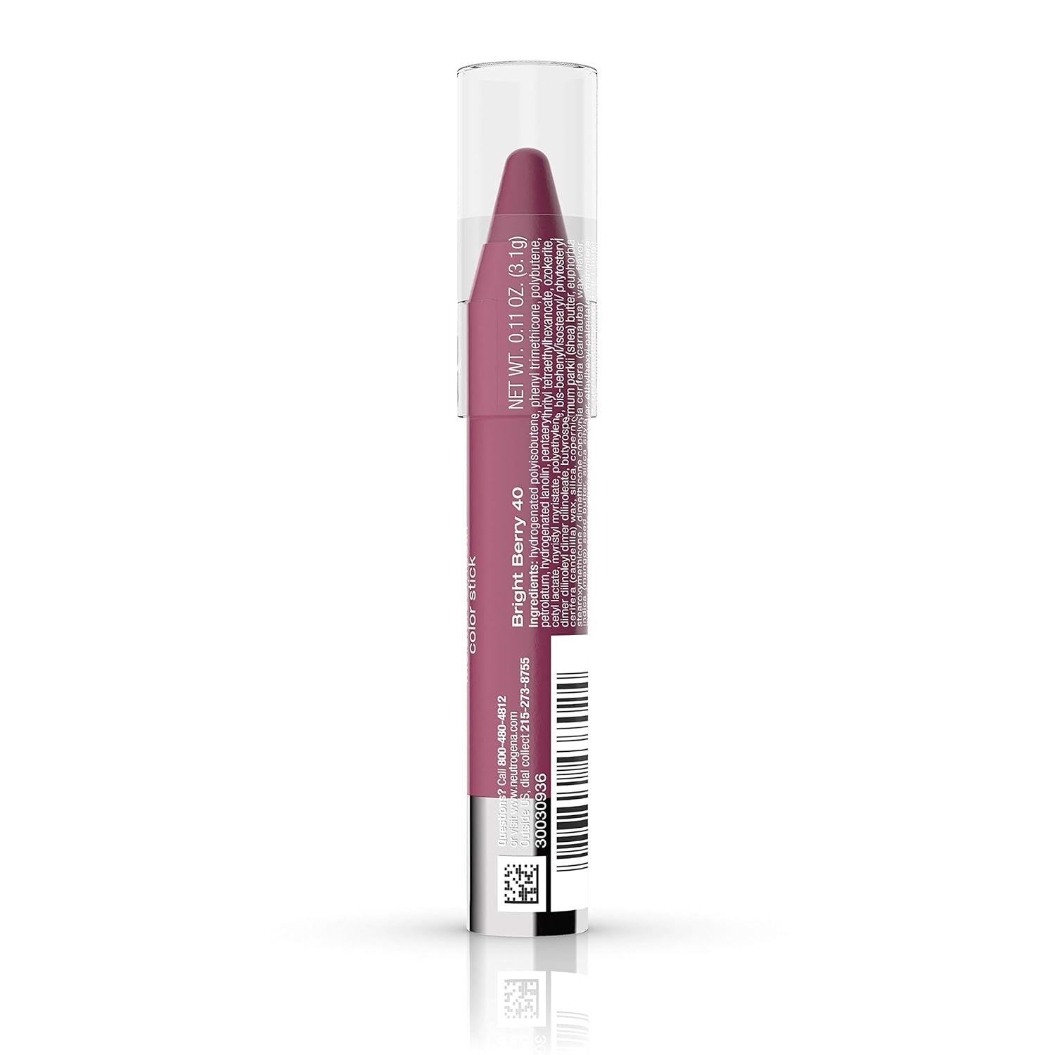Neutrogena Moisturesmooth Color Stick, 40 Bright Berry, .011 Oz. - Image 8