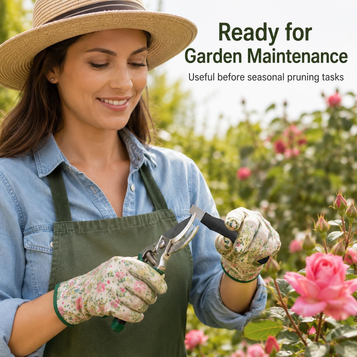 Alloy Garden Pruner Sharpener: Black Handheld Tool for Shears image 4