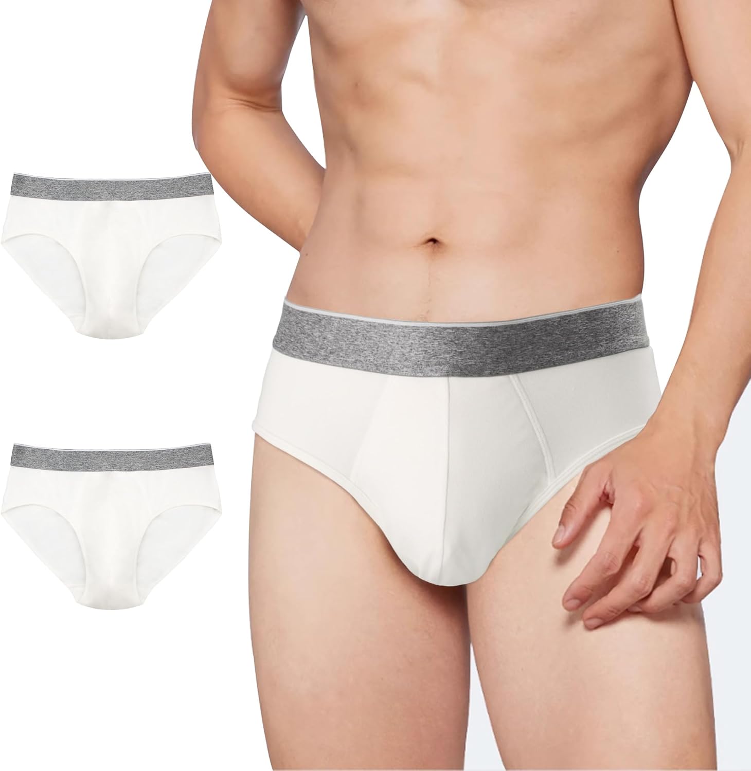 BATTEWA Mens Incontinence Underwear,Leak Proof Boxer Brief