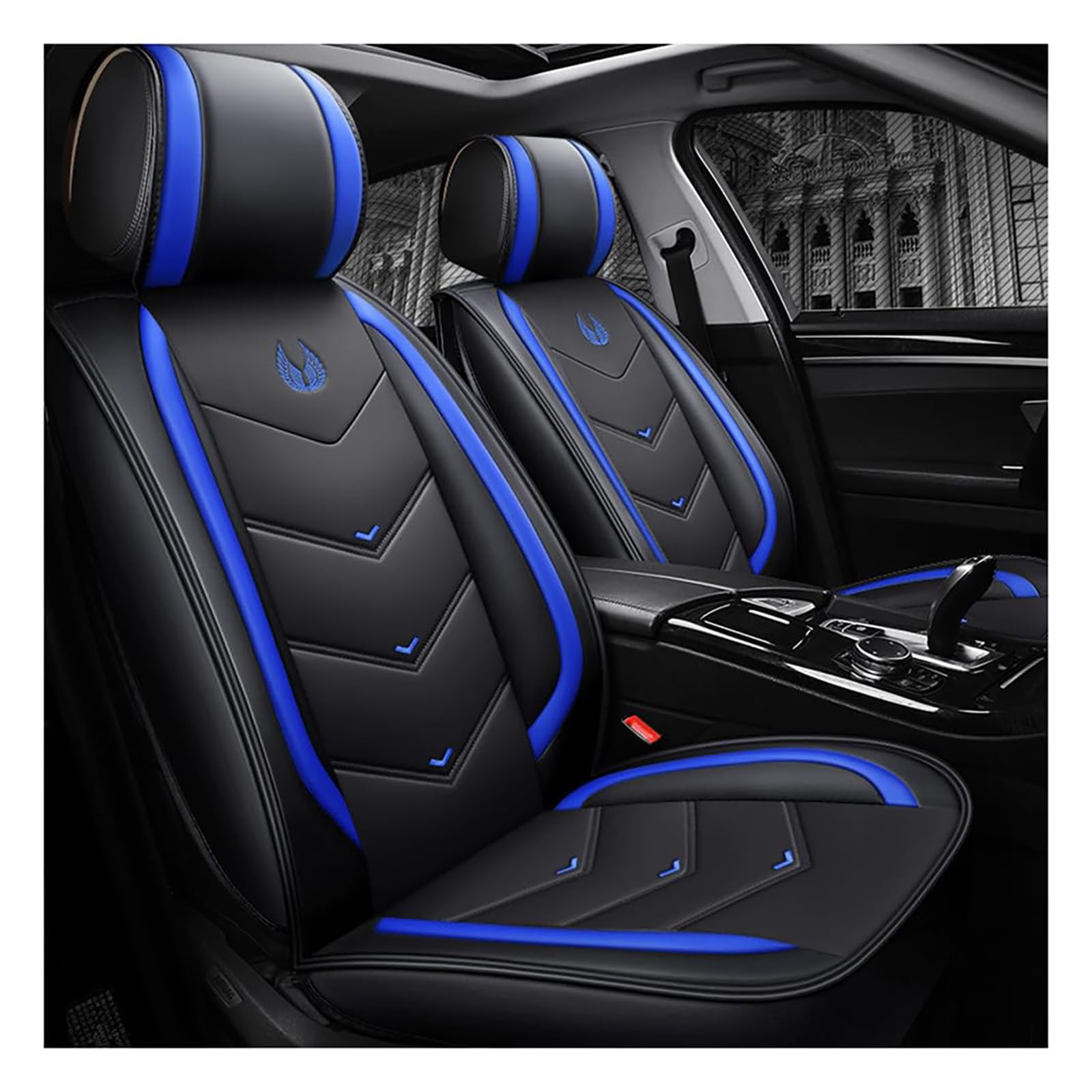 RYOSRKQMK Car Seat Cover Sets,for VW Passat Typ B7 3C Variant/Kombi ab 2010-2026 Breathable Non Slip Comfortable Front Seat Protectors washable Seat Covers Seat Protection,D