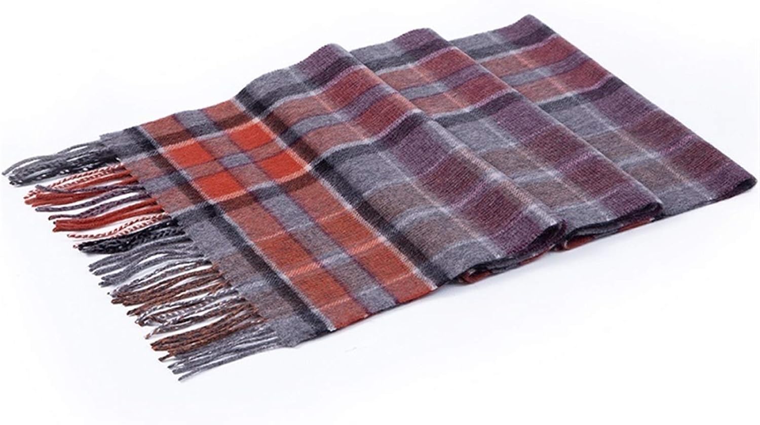 Scarf Lamb Scarf Strip Solid Plaid Wool Scarf Luxury Classical Warm Long Soft Cashmere Winter Scarves for Men Winter Accessories Womens Winter Scarf (Color : 12, Size : 164x30cm)