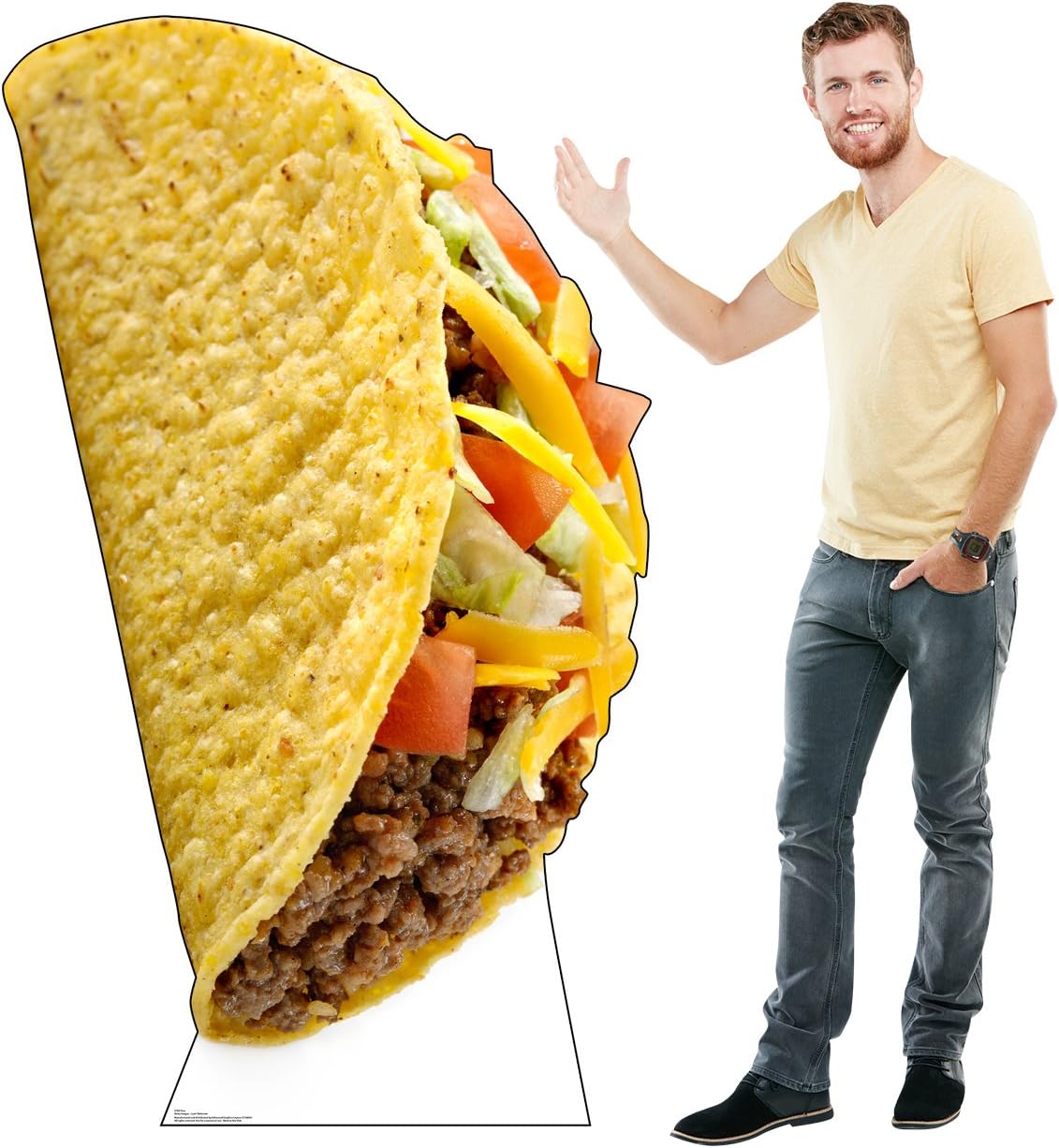 Cardboard People Taco Life Size Cardboard Cutout Standup