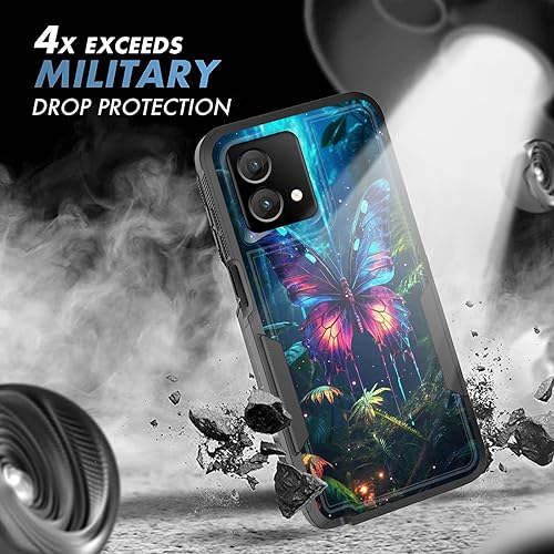 Miniatura 6 de Funda para Moto G Stylus 5G 2023, resistente de doble capa híbrida de policarbonato duro, goma suave, a prueba de golpes, funda protectora