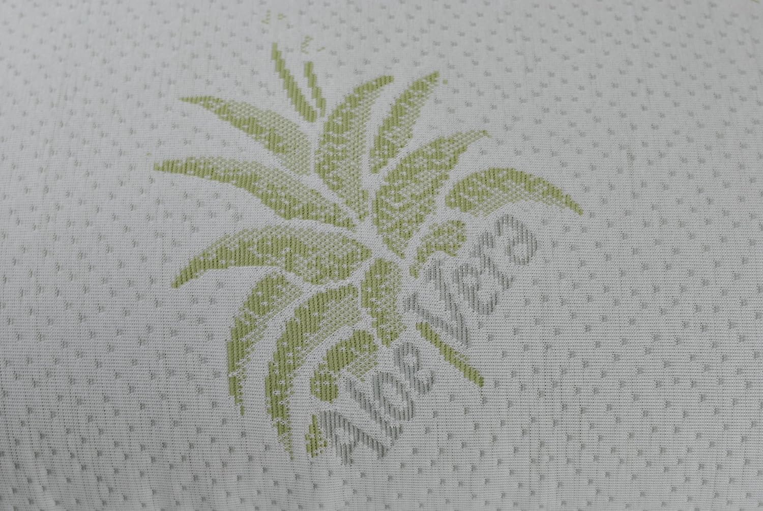 Euroricami Viterbo - Set di 4 Federe con Cerniera in Aloe Vera Antiacaro, Made in Italy - Fodere Protettive per Cuscino - Federa Guanciale di Alta qualità Traspirante, Anallergico e Antibatterico
