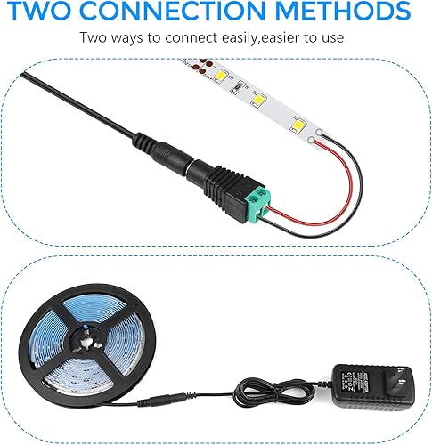 Miniatura 4 de LightingWill Fuente de alimentación de 12 V, adaptador de alimentación de 24 W, convertidor de CA de 110 V a 12 V 2 A CC, transformador de enchufe
