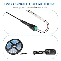 Vista 4 de LightingWill Fuente de alimentación de 12 V, adaptador de alimentación de 24 W, convertidor de CA de 110 V a 12 V 2 A CC, transformador de enchufe