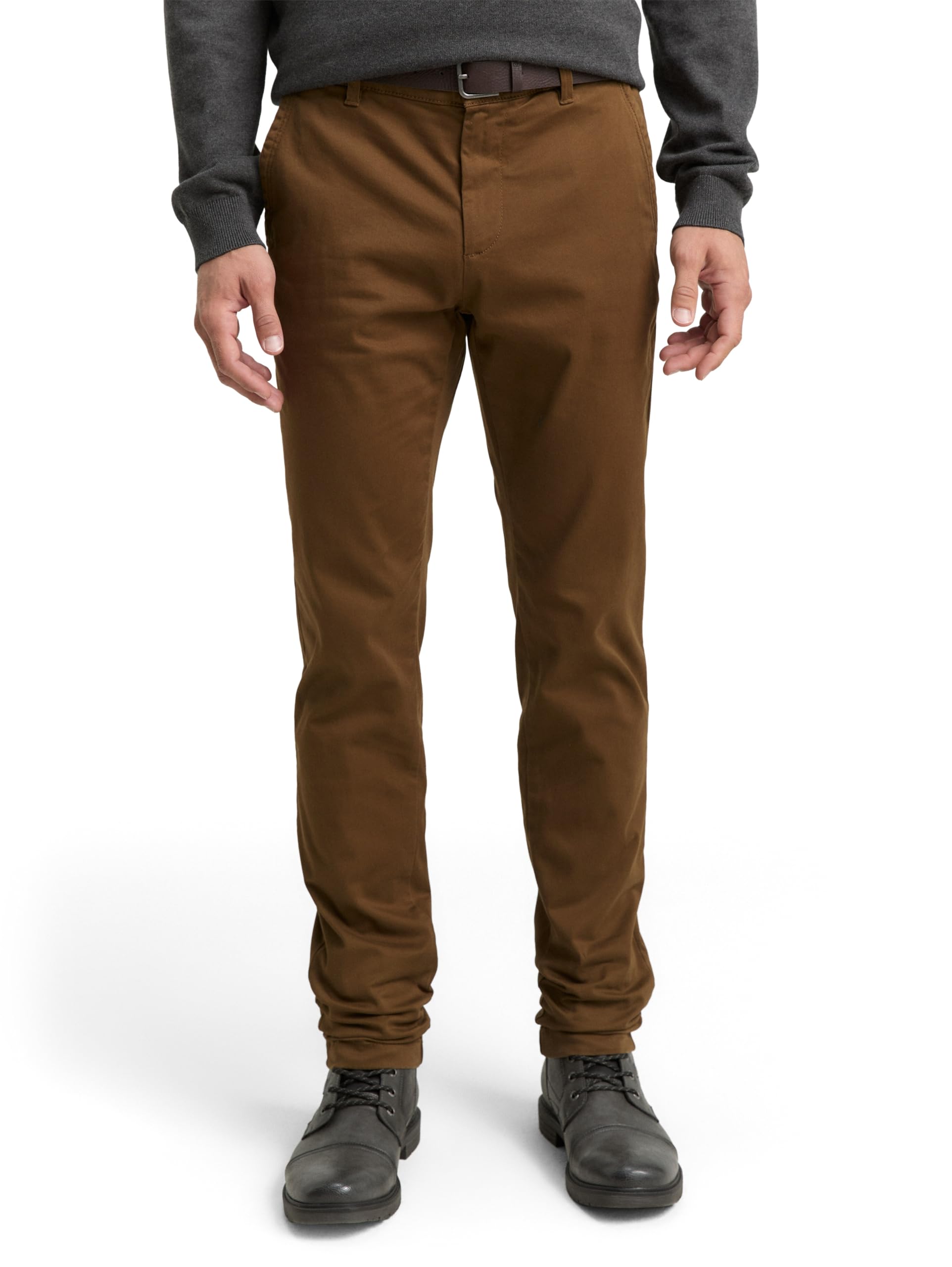 Tom Tailor Herren TTTRAVIS Slim Chino mit Gürtel 1047267