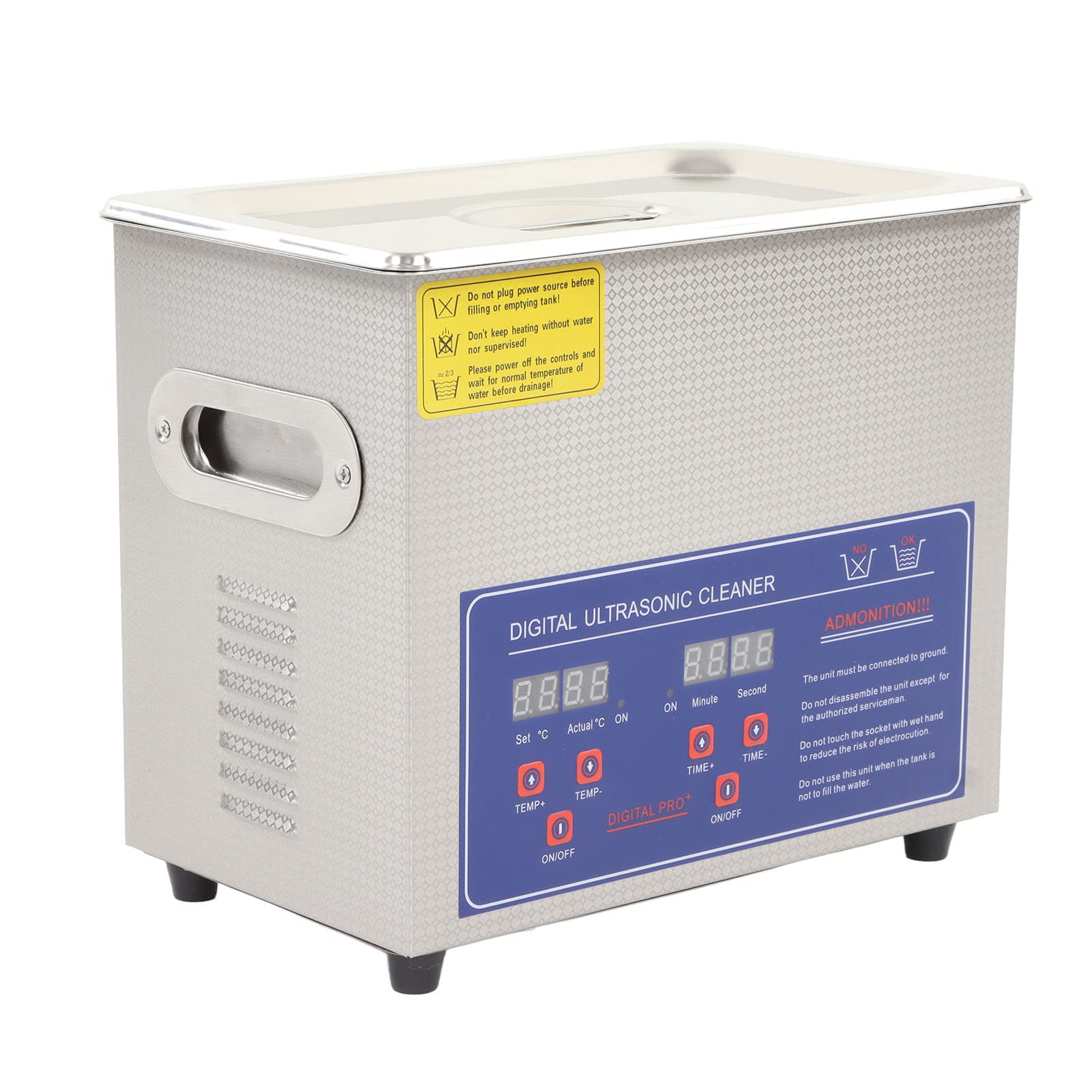 Ultradźwiękowa Czyszczenie 40 KHz 3200 Ml pojemność, Niski Hałas, Wysoka czystość, pierścień, Zegarek, Okulary, Biżuteria, Opieka Dentystyczna, Narzędzie (Wtyczka UE 200-240V)