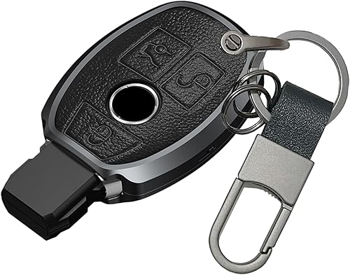 Lanyun Funda para llavero compatible con Mercedes Benz GLC GLE GLS CLA CLS C E G M Accesorios Clase Llavero de coche Funda protectora de 3 botones