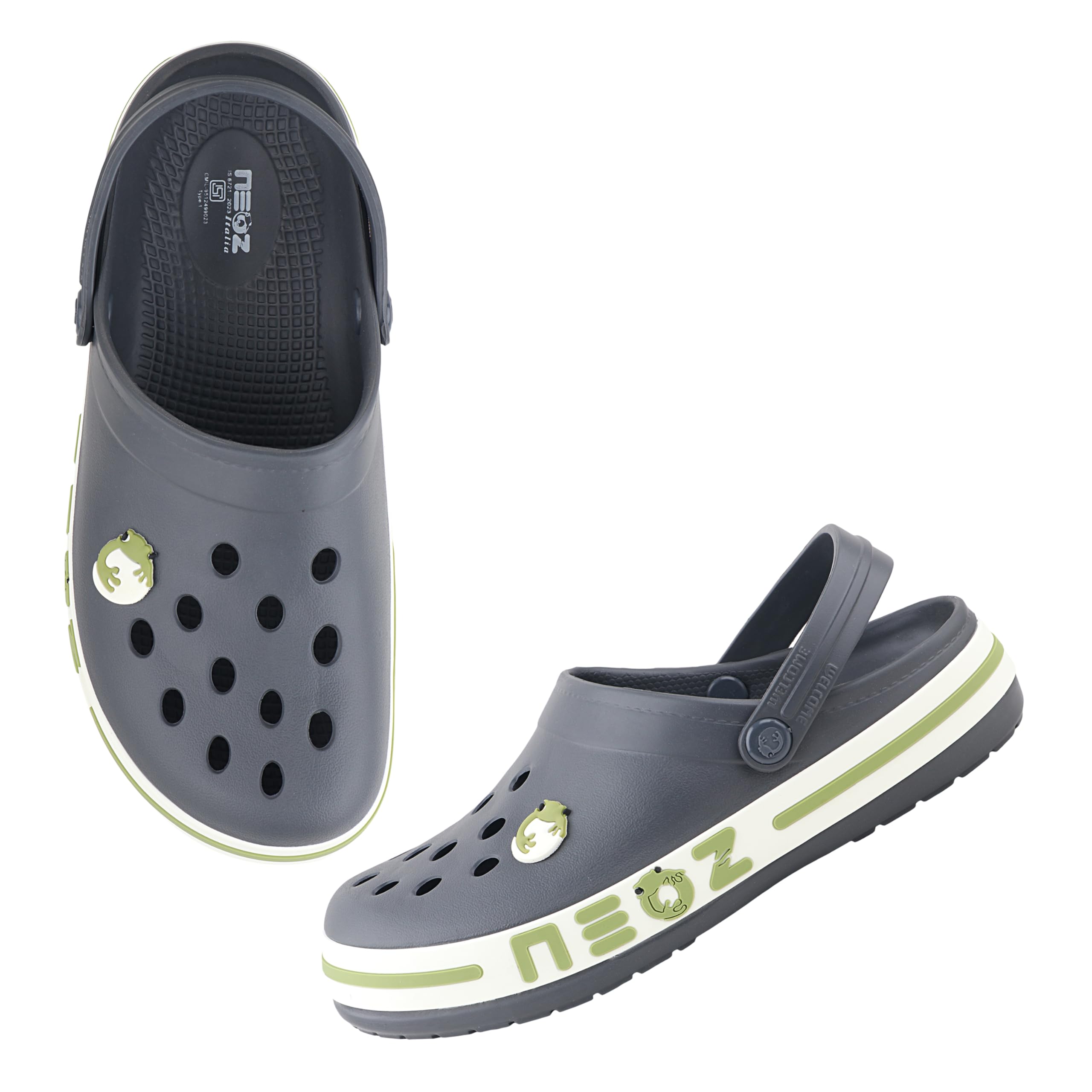 urjo SKR BAYBAND Men's Clogs/Sandals with Adjustable Back Strap Made with Levirex for Extra Comfort and 40% Less Pressure Anti Skid Comfortable Waterproof Daily Mules Clog/Sandal for Men by Neoz-picture-56