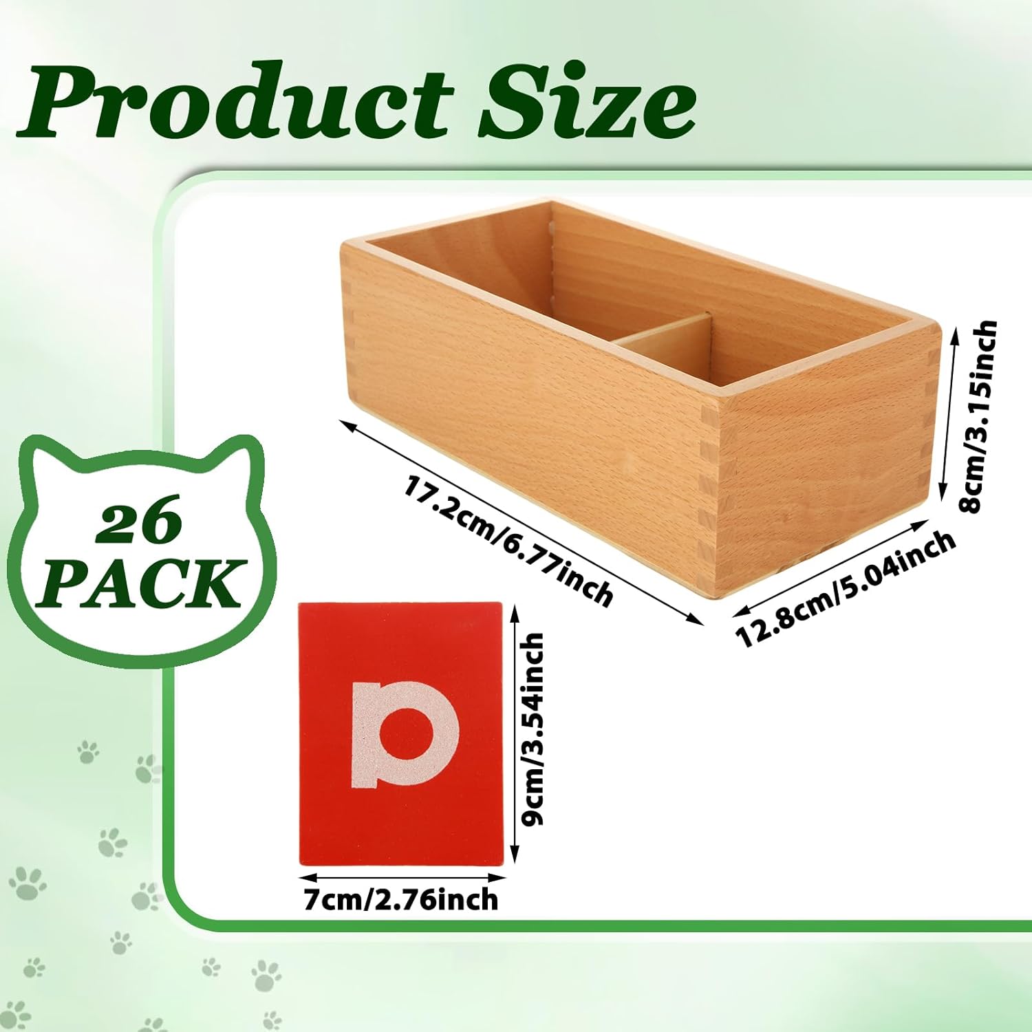 QTLCOHD Montessori Lower and Capital Case Sandpaper Letters image 2