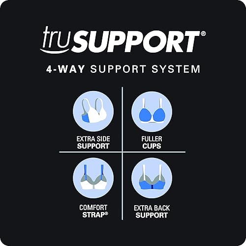 Miniatura 10 de Playtex Women's 18-Hour Ultimate Lift & Support Wireless Full-Coverage Bra, Everyday Comfort, Single & 2-Pack