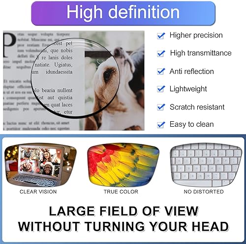 Miniatura 3 de MARE AZZURO Gafas de lectura de gran tamaño para hombre, cuadradas, lectores 1.0 1.25 1.5 1.75 2.0 2.25 2.5 2.75 3.0 3.5 4.0 5.0 6.0