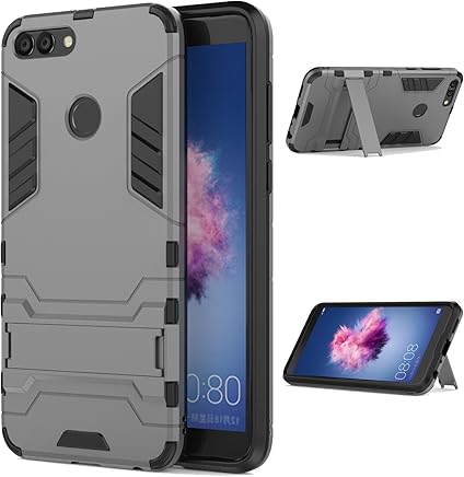 LXHGrowH Funda Huawei P Smart, Fundas 2in1 Dual Layer Anti-Shock 360? Full Body Protecci?n TPU Silicona Gel Bumper y Duro PC Armadura con Soporte y Desmontable Carcasa para Huawei P Smart, Gris LXHGrowH Funda Huawei P Smart, Fundas 2in1 Dual Layer Anti-Shock 360? Full Body Protecci?n TPU Silicona Gel Bumper y Duro PC Armadura con Soporte y Desmontable Carcasa para Huawei P Smart, Gris