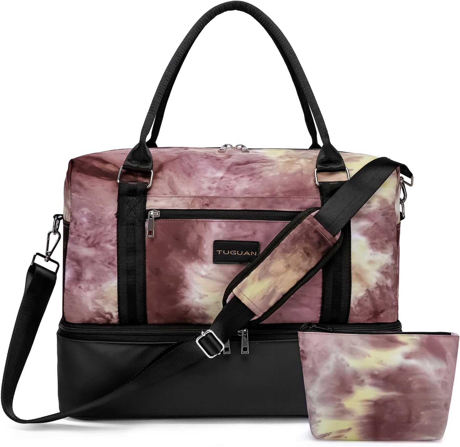 TUGUAN Travel Duffle Bag, Weekender Overnight Bag for