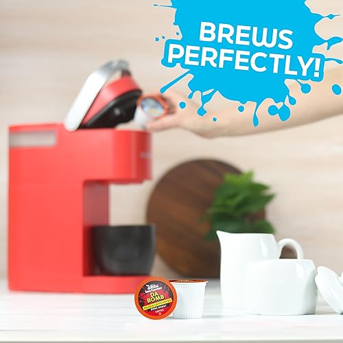 Miniatura 3 de Java Factory Cápsulas de café con alto contenido de cafeína compatible con cafeteras K Cup incluyendo 2.0, Da Bomb Extra Bold Doble Caffeinated, 80