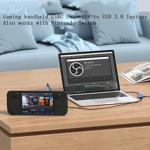 Miniatura 3 de Suckoo USBC a PD USB3.0 Tarjeta de captura de audio y video Grabadora en vivo MS2130 TYPEC3.0 Tarjeta de captura Conexión de dispositivo USB