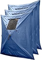 Vista 1 de Clam Quick-Set Wind & Sun Panel Attachment – Accessory for Screen Shelter Canopy Tent – Includes 2 Panels with Carry Bag – Outdoor Privacy & Weather