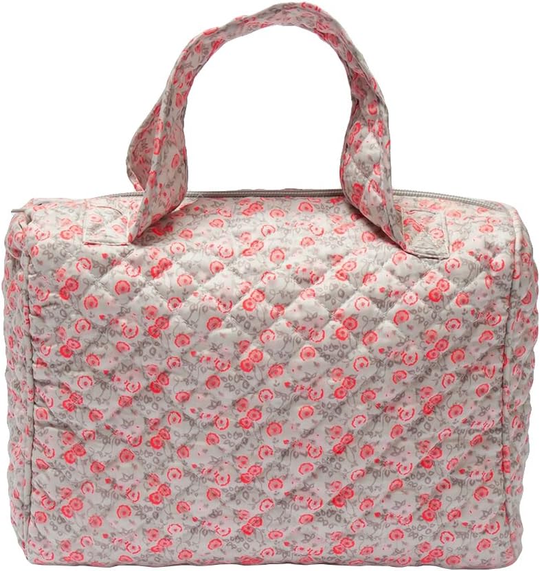 Diaper Tote Bag Stylish Travel Purse Satchel Diaper, Floral Print - Set of 2 pieces Large and Small Diaper Bag