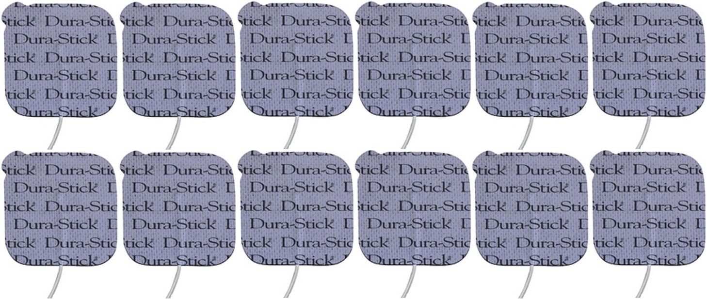 Dura-Stick Plus TM82480 2" x 2" Electrodes, 12 Electrodes Foam Pads (Pack of 12)