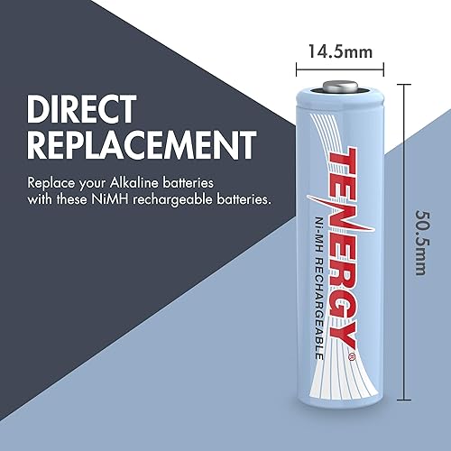 Miniatura 6 de Tenergy AA 2600mAh Baterías Recargables NiMH de alta capacidad 24Pack