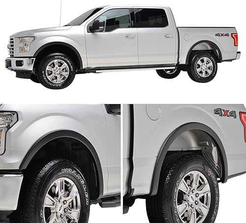 EAG Guardabarros Delantero y Trasero 4pcs Textued Satin Black