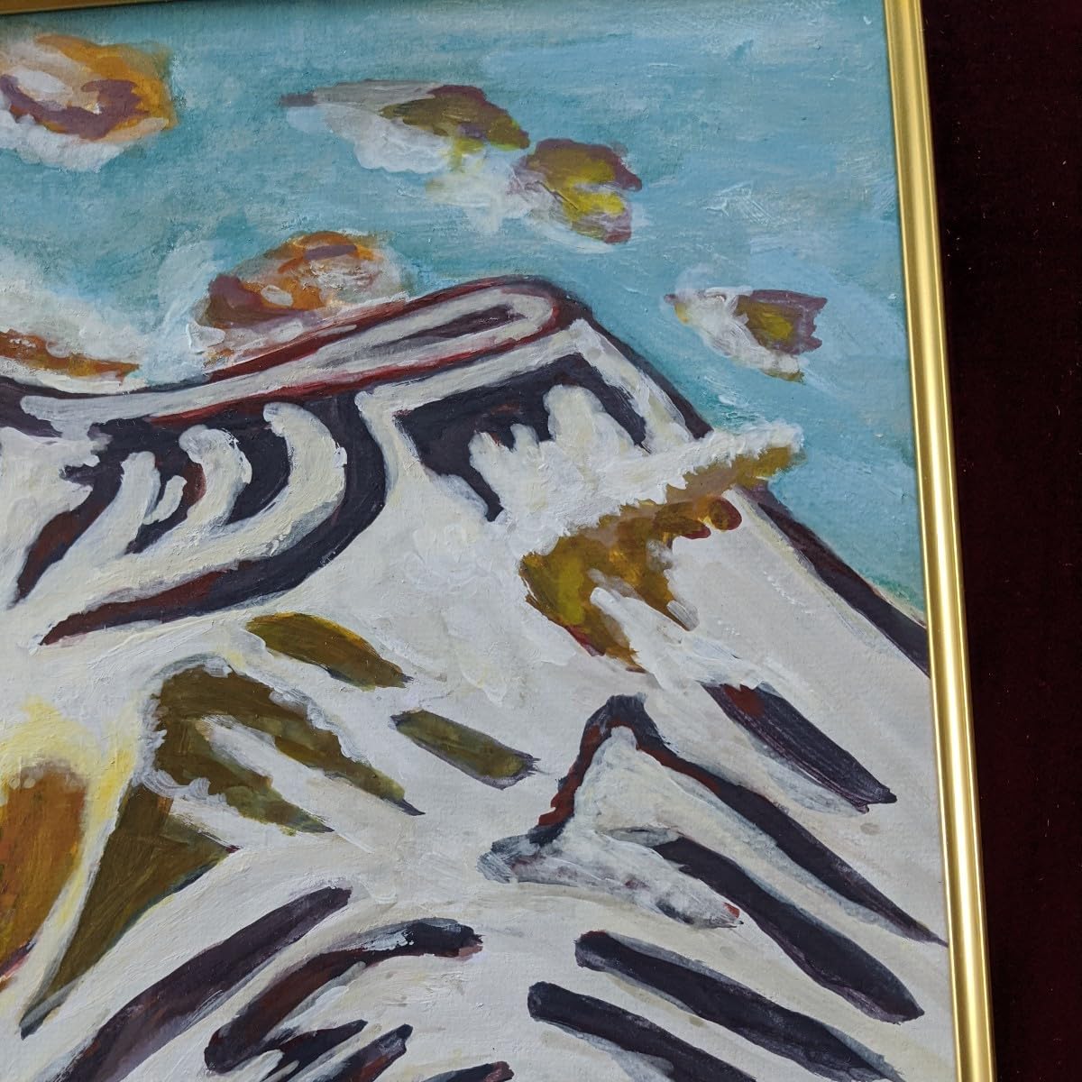 絵画　 油彩　小山敬三「婦人像」サイン　F6サイズ　額装済み 肉筆手描き 絵画 油彩 小山敬三「婦人像」サイン F6サイズ 額装済み 肉筆