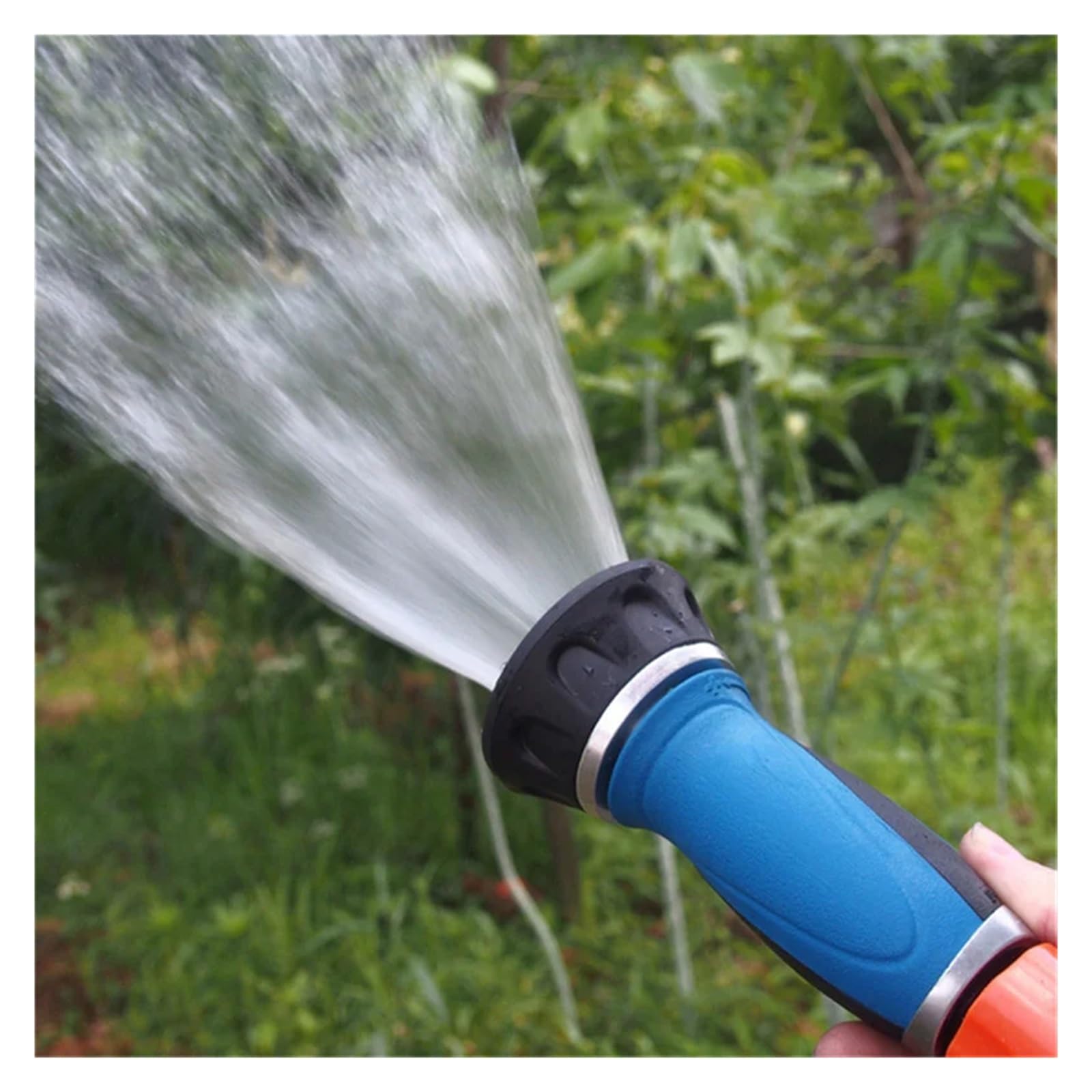 Pistolet d'arrosage avec embout multi-jets, Pulvérisateur de jardin manuel en laiton, noyau métallique, interrupteur rotatif, poignée TPR, débit variable