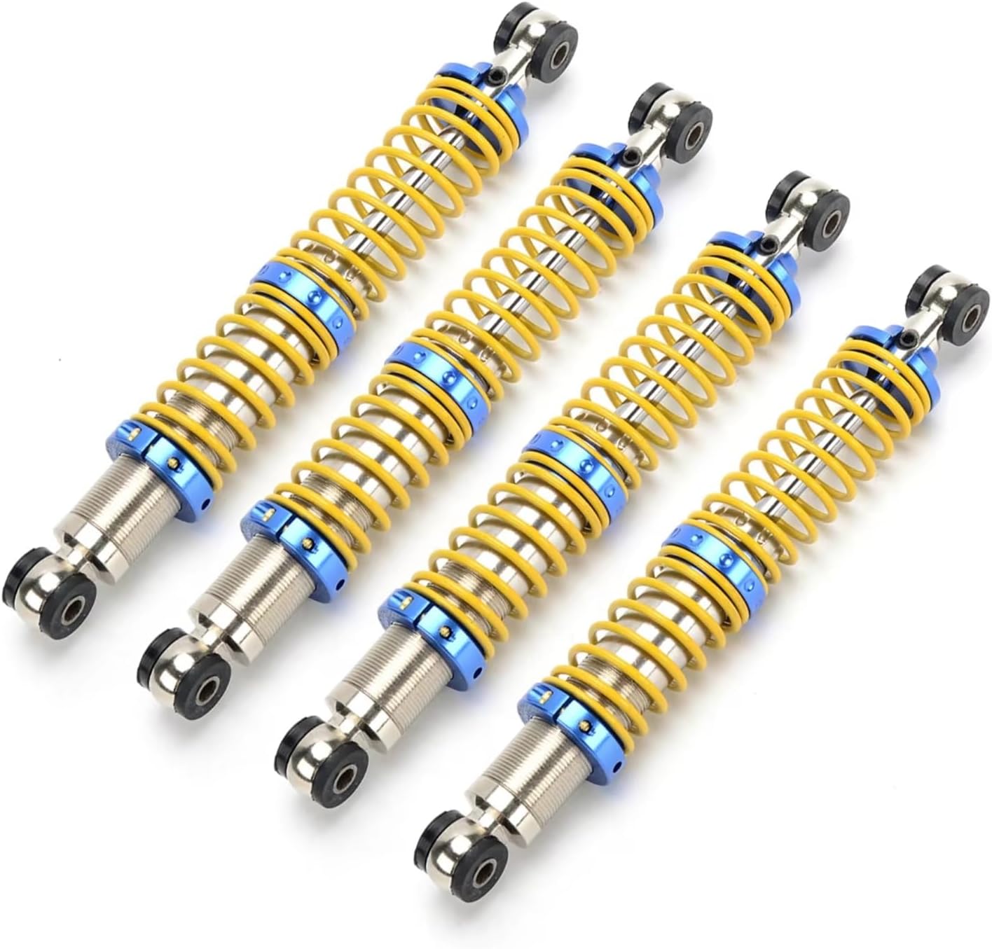 1/10 RCカーアップグレード改造アクセサリーパーツショックアブソーバーステンレススチールダブルセクションサスペンションに対応 R