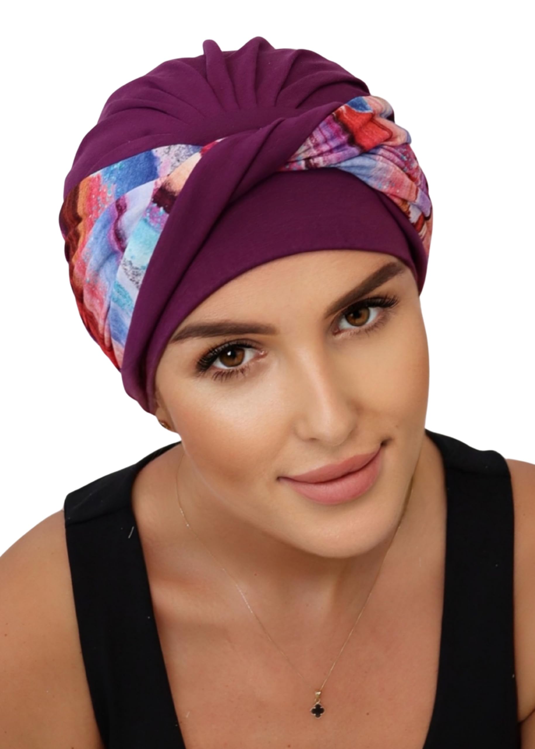Deresina Aura Turban en bambou pour perte de cheveux, chimio