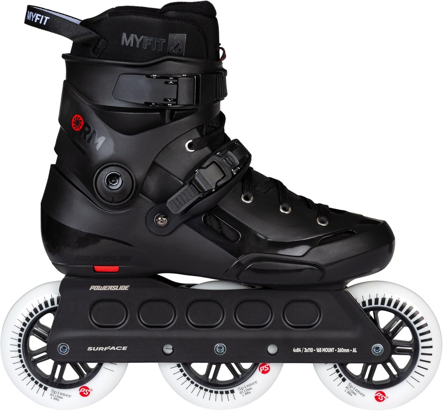 PS Storm 110 Skates Black 11.0-12.0 (45-46)