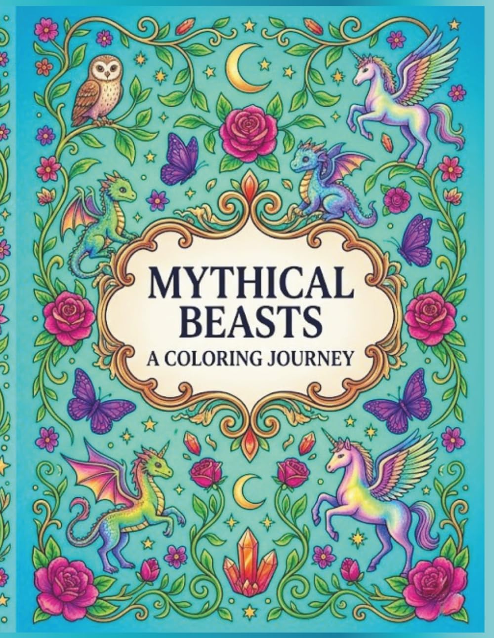 Mythical Beasts: A Coloring Journey (Mythical Beasts Collection)