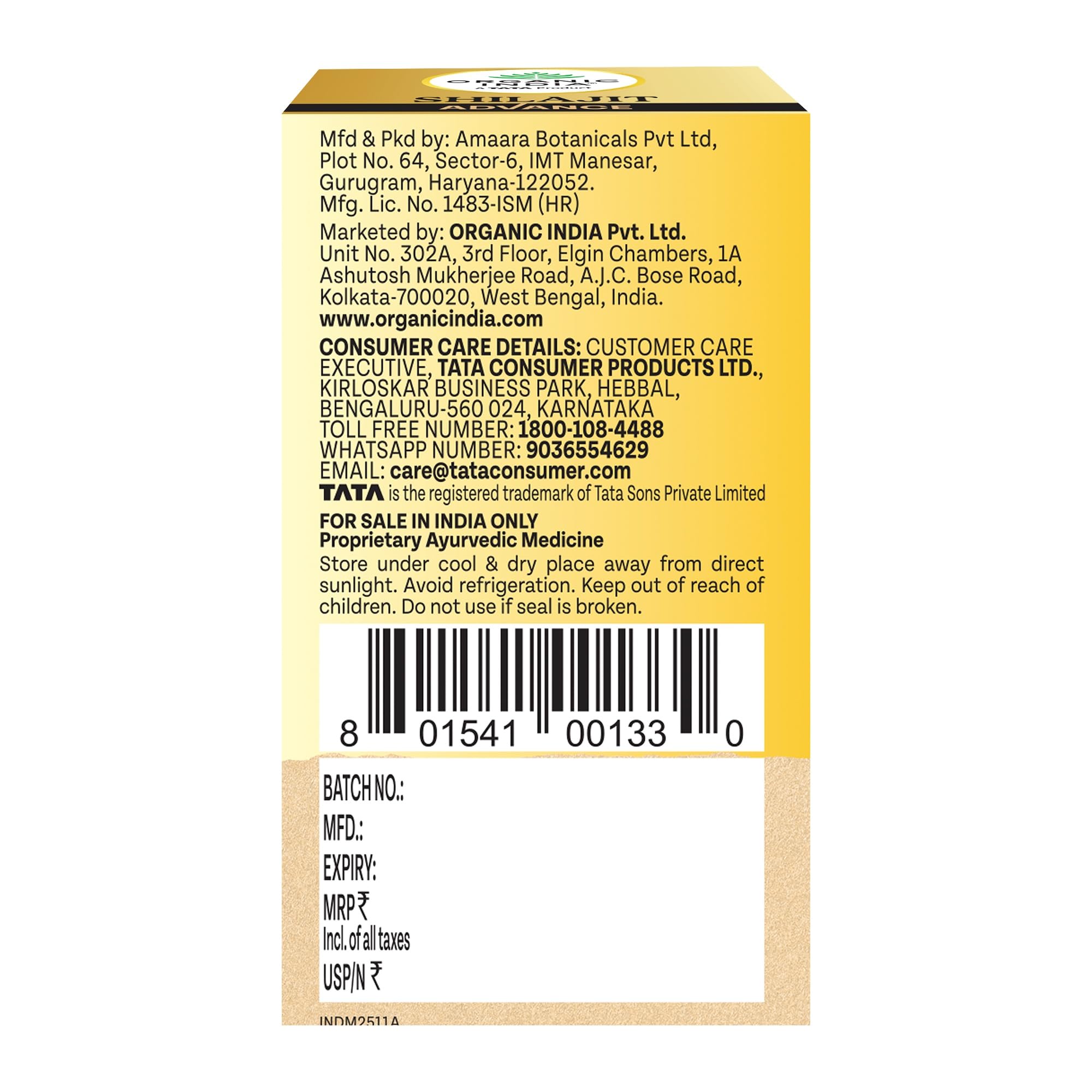Organic India Shilajit Advance Capsules, 60 Veg Capsules, 75% Fulvic Acid, With Ashwagandha, Gokshura & Safed Musli, Strength, Stamina, Energy & Vitality Support product image 6
