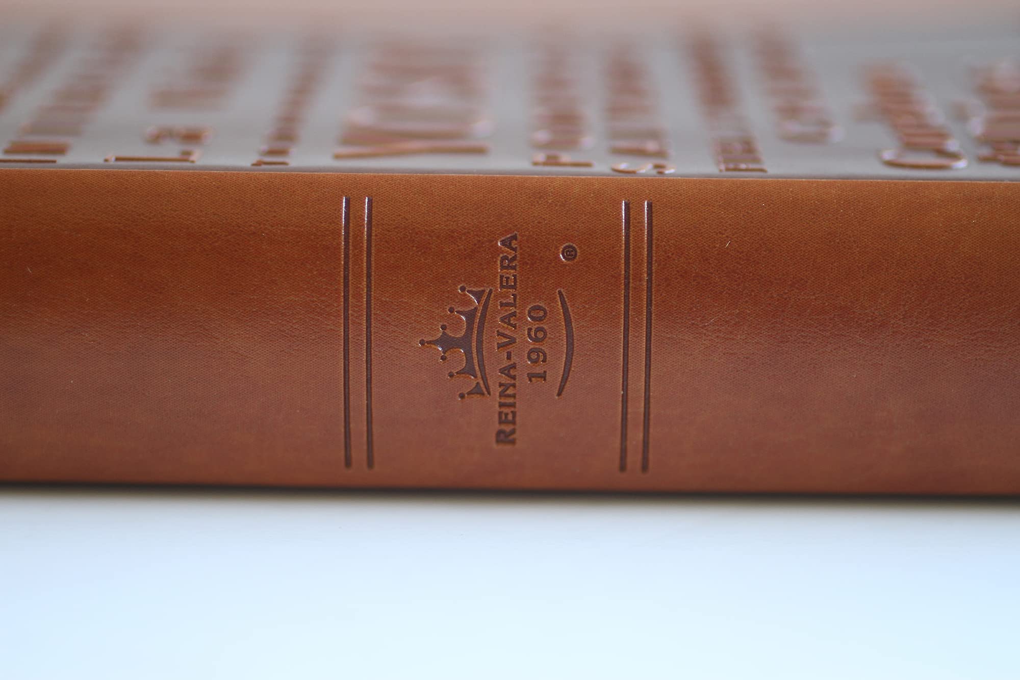 Santa Biblia / Holy Bible: Reina-Valera 1960, canelacon, simil piel, con nombres de Dios / Reina-valera 1960, Brown, Leathersoft With Names of God