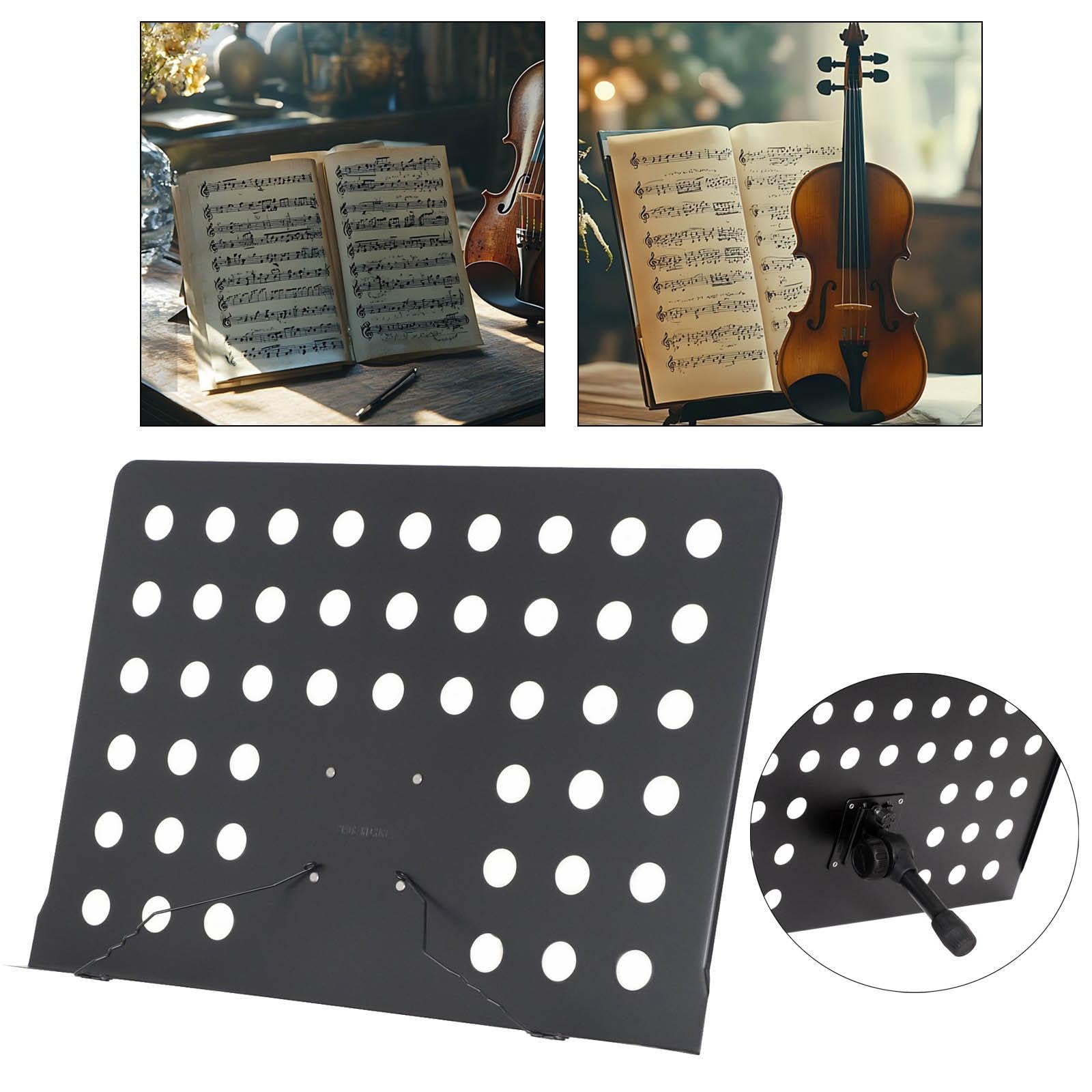 Generic Da Scrivania, Da Lettura, Multifunzionale, Portatile, Compatto in Metallo per Libri di Cucina, Libri di Musica
