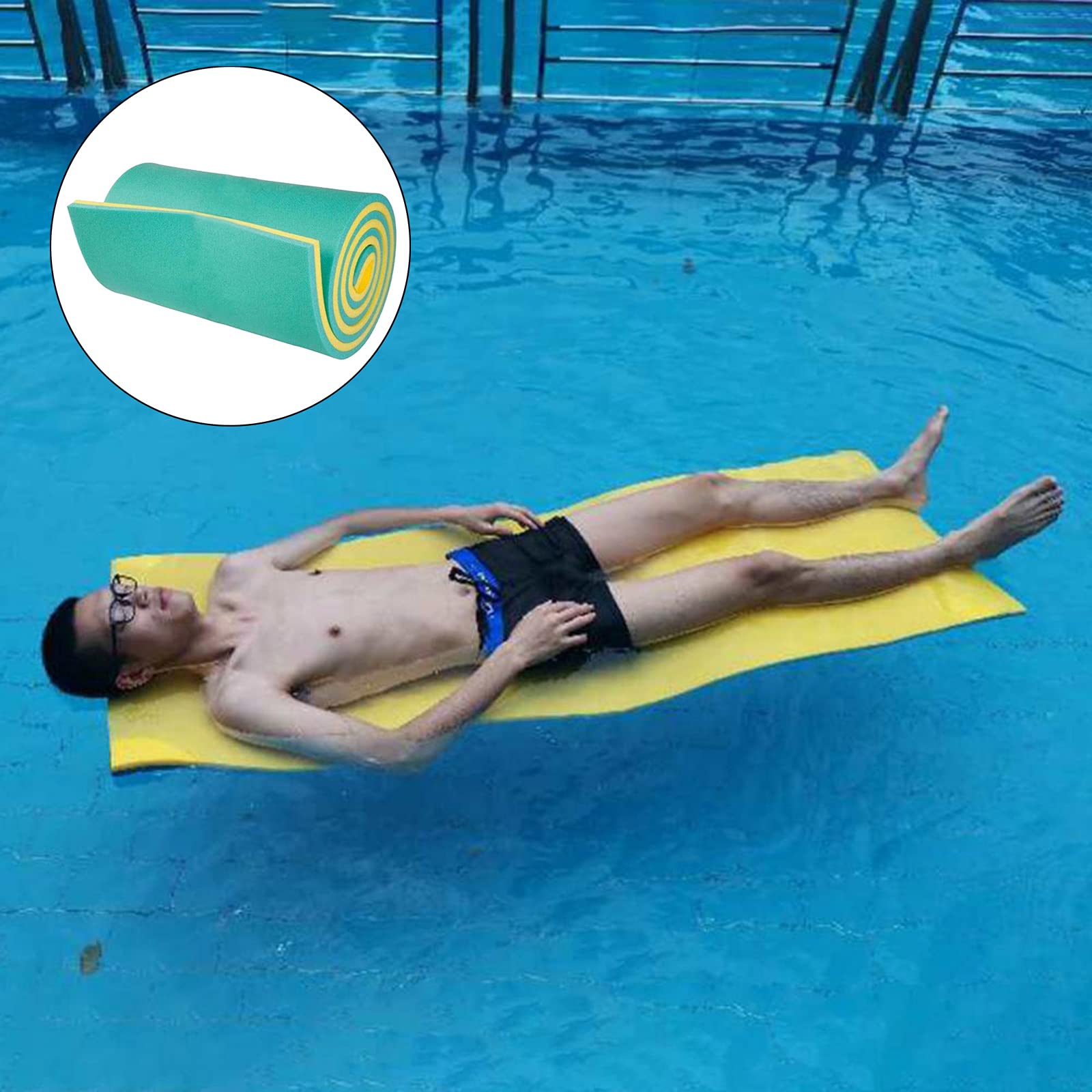 Perfeclan Ultimate - Colchón flotante de espuma para piscina, lago, río, cama individual, cojín flotante para niños