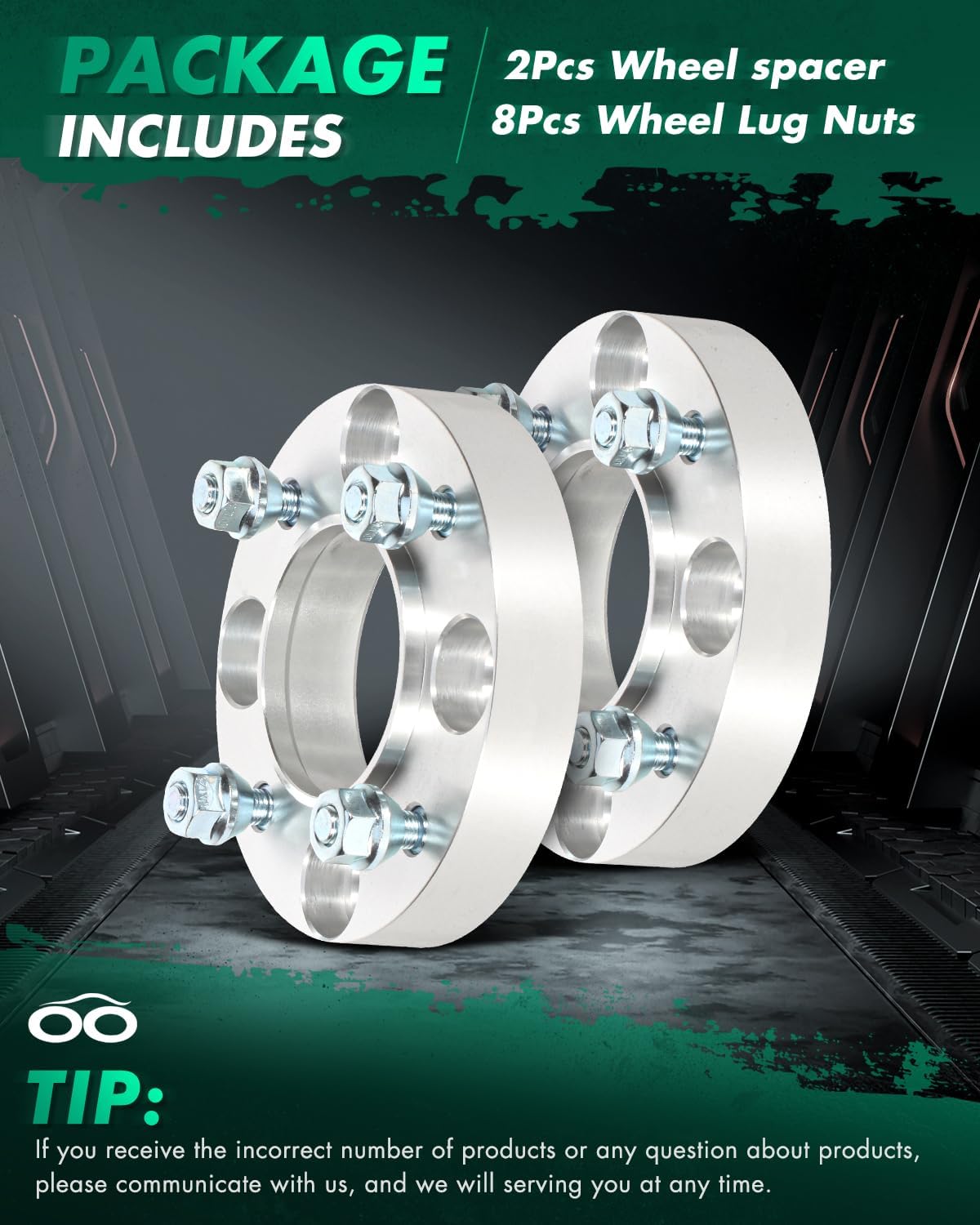 SCITOO 4Pcs 4x110 Wheel Spacers 1 inch Thread Pitch 10x1.25 Hub Bore 74mm 4 Lug Wheel Spacers Fit for 250 Traxter 500 Quest 650 Quest 500 Rincon 680 Foreman 500 Recon 250 Rancher 420