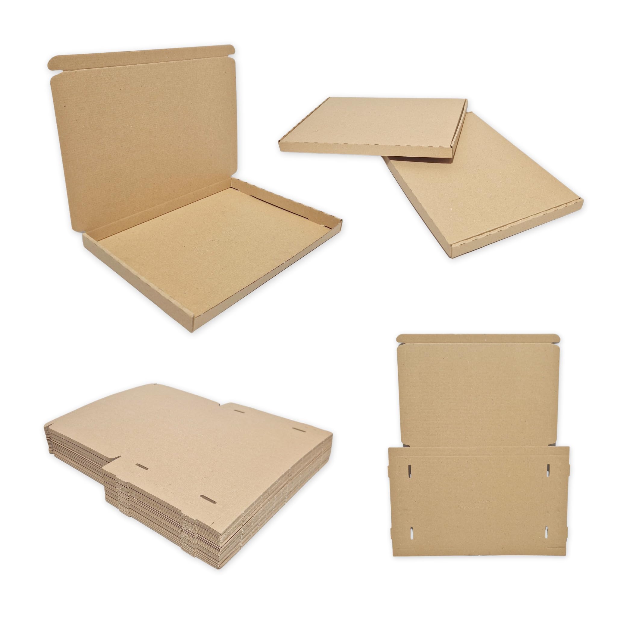 W.E. Roberts Brown Large Letter Cardboard Postal Boxes - E Flute Corrugated - (C4 (320mm x 230mm x 19mm))