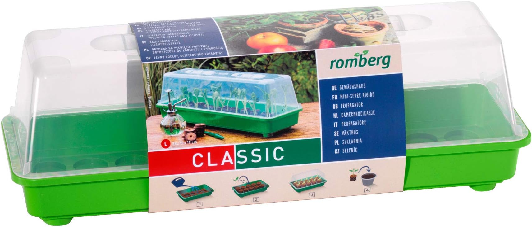 Zimmer-Treibhaus 26x11x7cm Mit 10 Kokos-Quelltabs - Ideal Für Anzucht-Einsteiger!