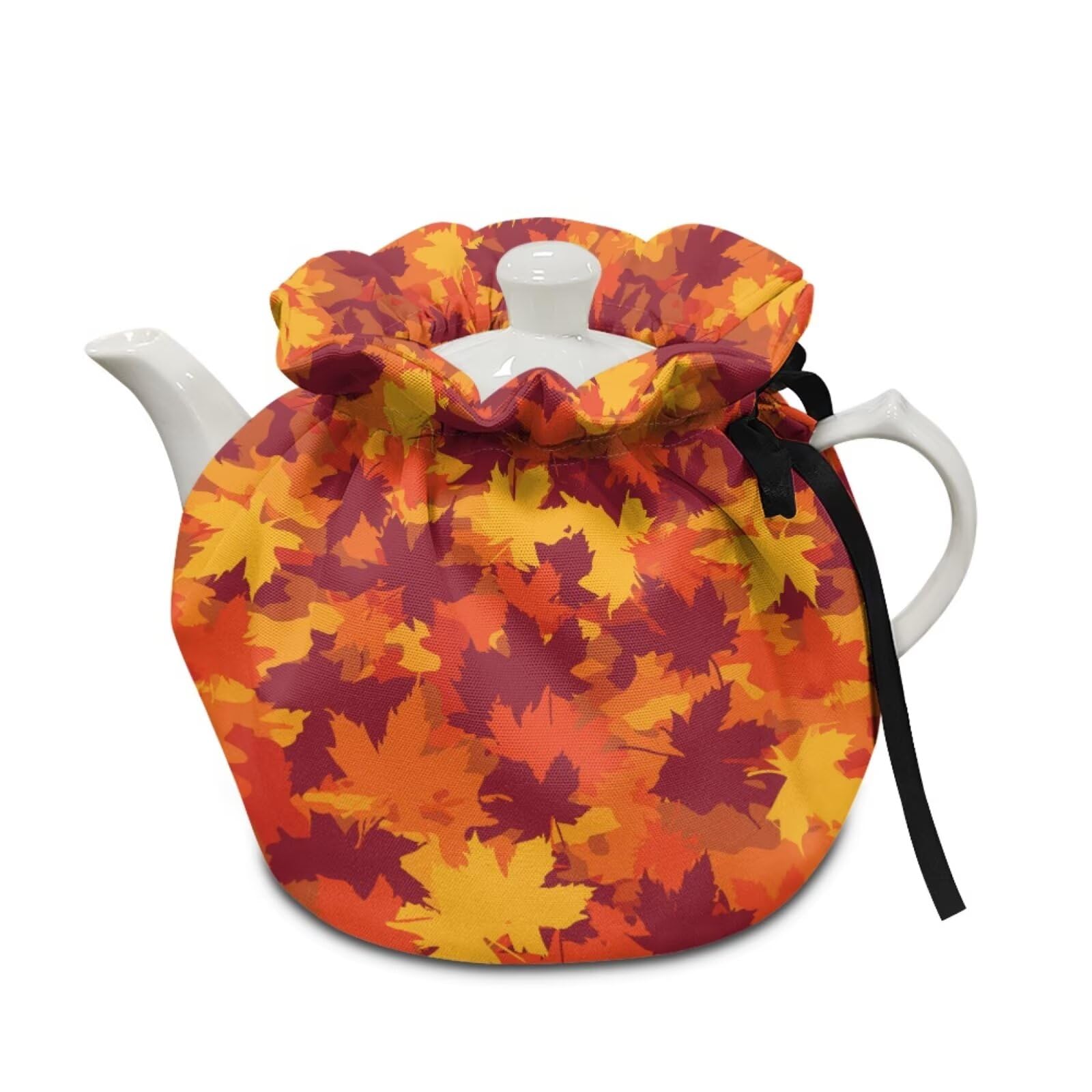 Tea Pot Dust Cover with Drawstring, Teapot Cozy Breakfast Warmer