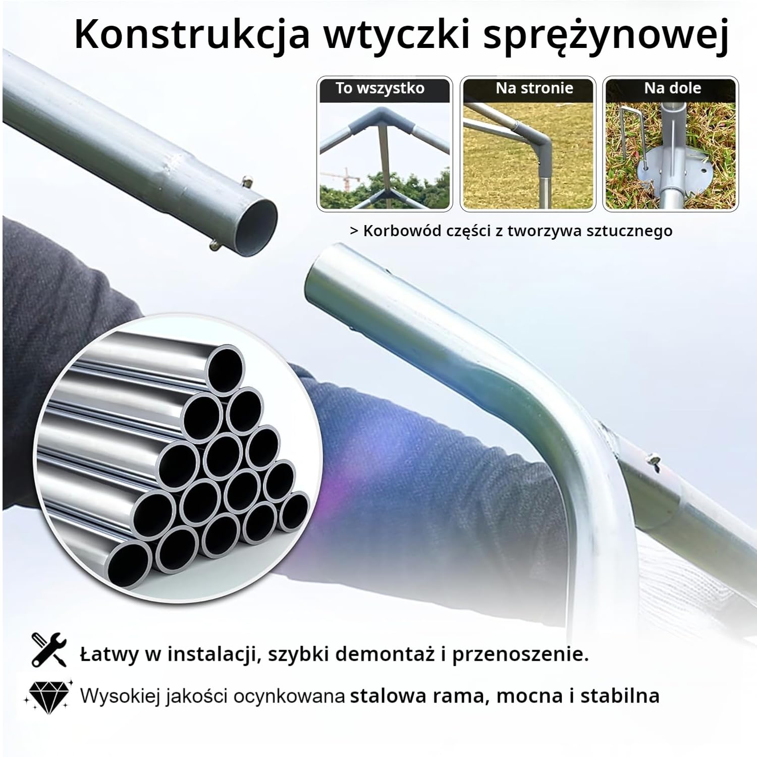ACXIN Kurnik 3 x 4 x 2 m, wybieg dla kurników, drzwi z zamkiem, ocynkowana, stalowa rama, powlekany PE daszek do klatki dla kur, dla drobiu, małych zwierząt