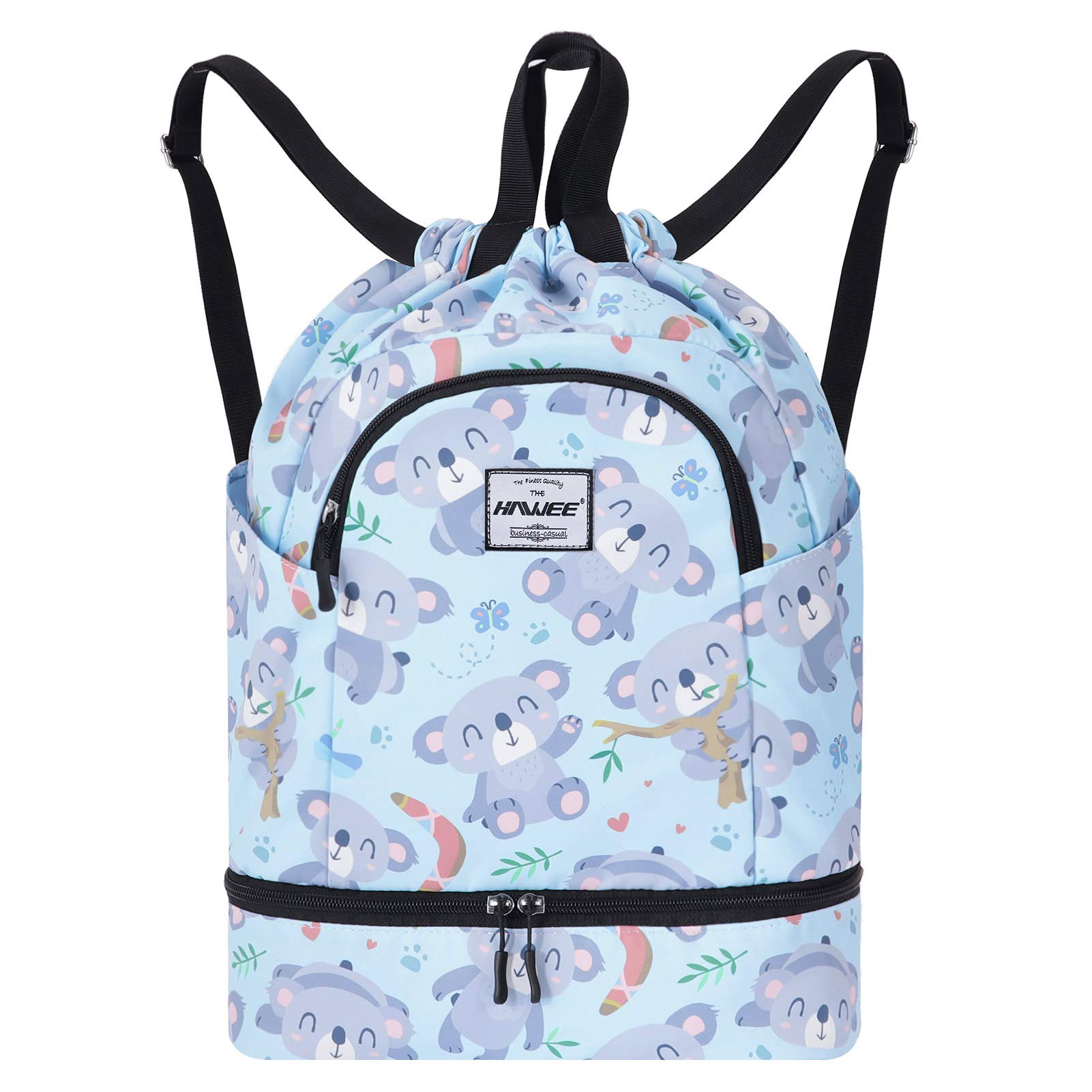 Impermeable Casual Mochila con Cordón Grande Deporte Bolso de Gimnasia Mochila de Cuerda Unisex para Mujer Hombre Vida Cotidiana Aire Libre Yoga Escuela Nadar Playa — view 50
