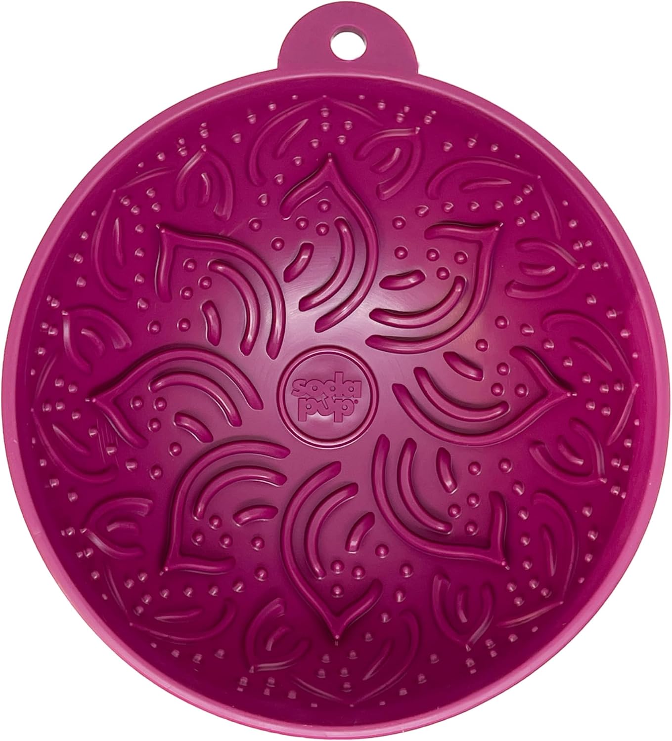 SodaPup Garden Tipsy Bowl eMat – Durable Lick Mat Enrichment Feeder Made in USA from Non-Toxic, Pet-Safe, Food Safe Rubber for Mental Stimulation, Avoiding Overfeeding, Calming, & More