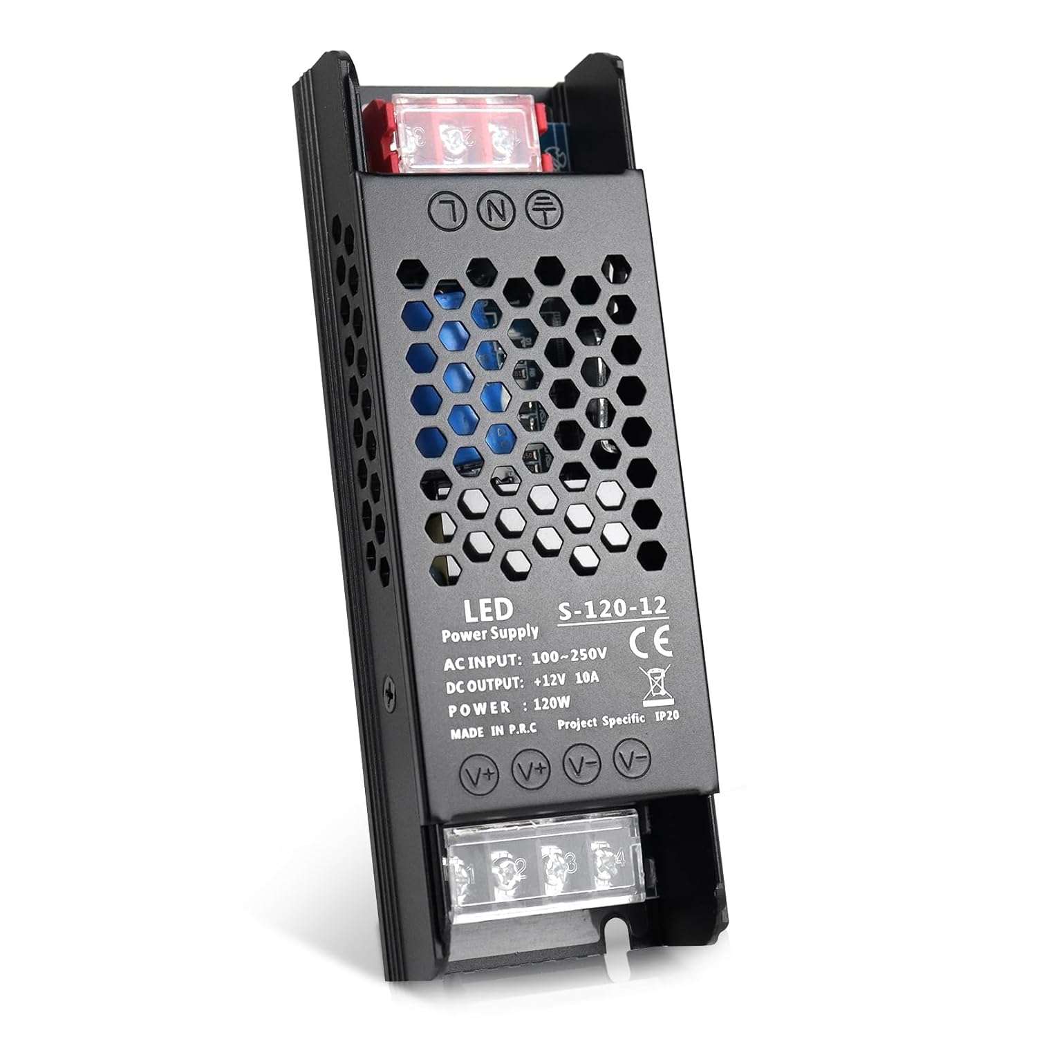 12V 10A 120W Universal Regulated Switching Power Supply, 100-250V AC to 12V DC Converter, LED Driver, Industrial Transformer, Adapter for Strip Light, Lamp, Radio 120W 12 Volt