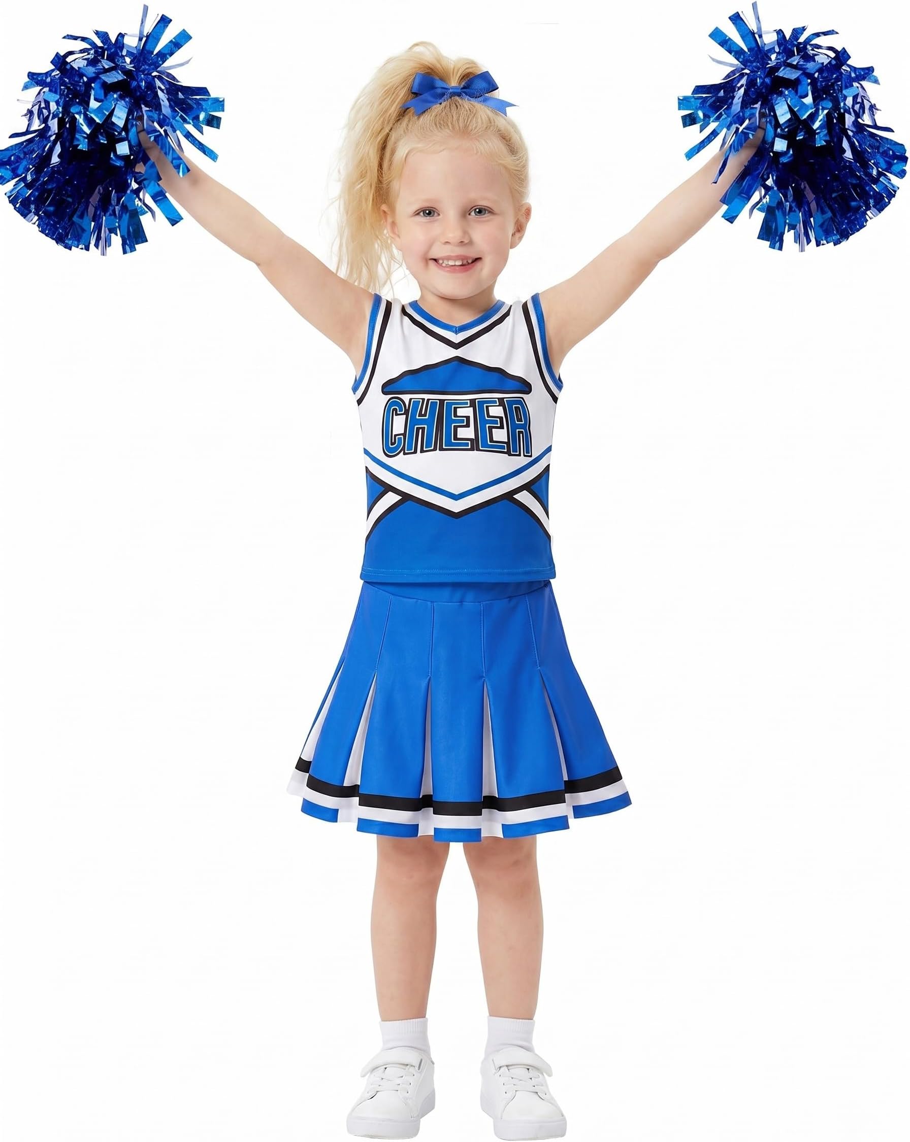 Doxrmuru Girls Cheerleader Costume Cheerleading Outfit for Halloween Party Birthday Gift