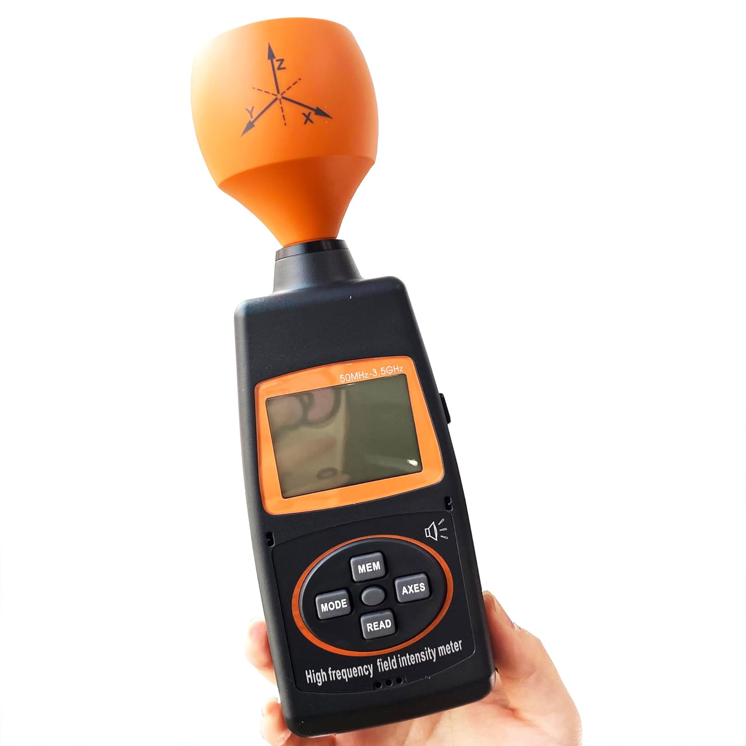 Field Intensity Meter High Frequency Field Strength Meter EMF Tester Detector 50MHz to 3.5 GHz For Measuring Transverse Electromagnetic Wave Cell And Absorber Rooms Electromagnetic Field Intense